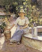 Theodore Robinson The Watering Pots oil painting on canvas